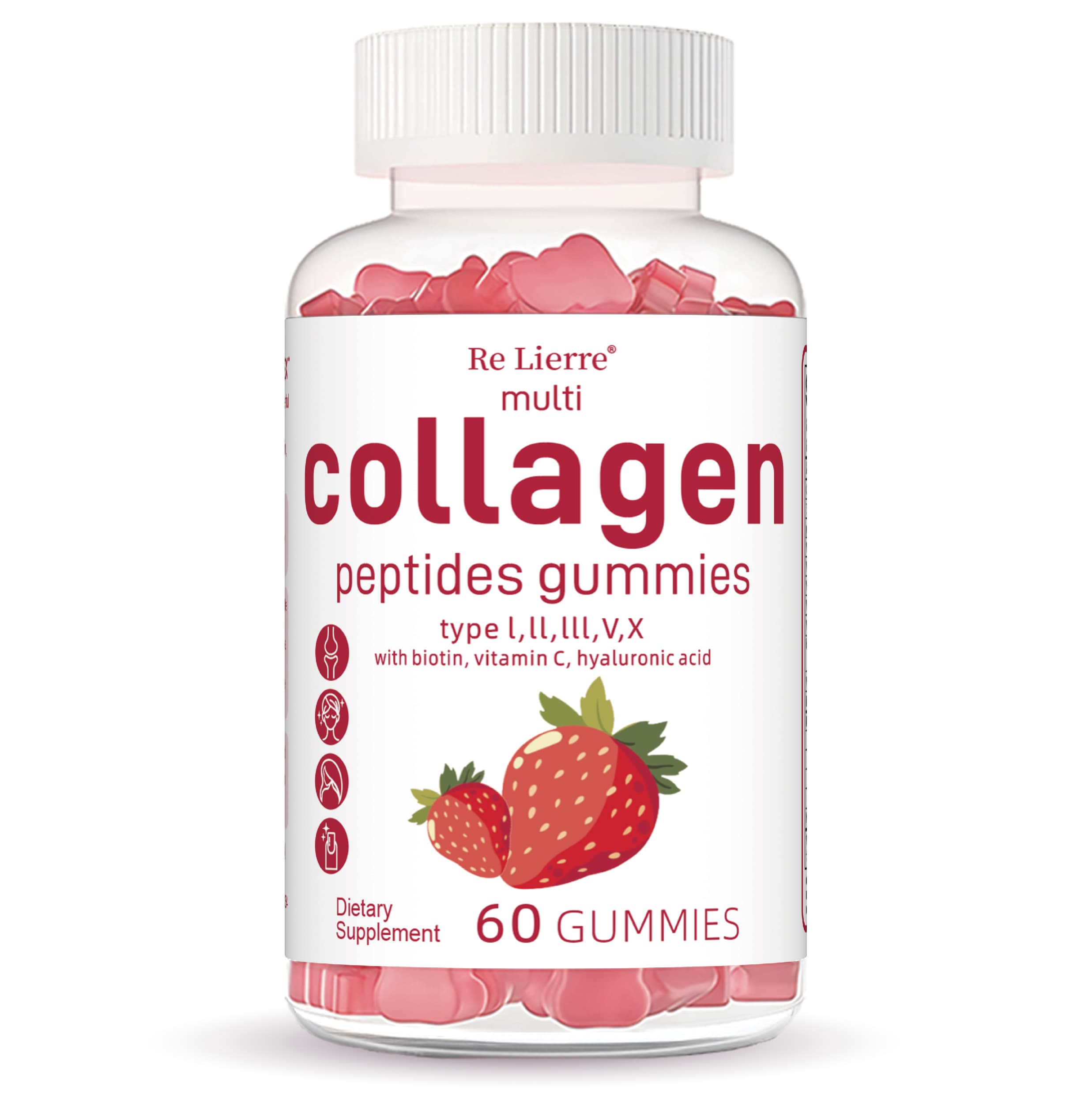 Collagen Peptide Gummies | Beauty Supplements for Skin, Hair & Nails - Berry Flavor