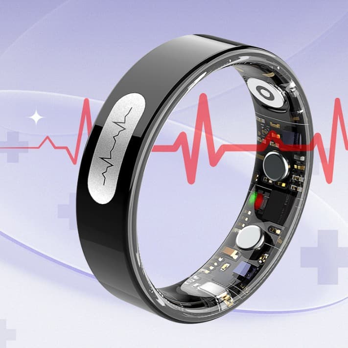 Smart Ring With Heart Rate ECG ER08 Sleep And Other Health Sports Remote